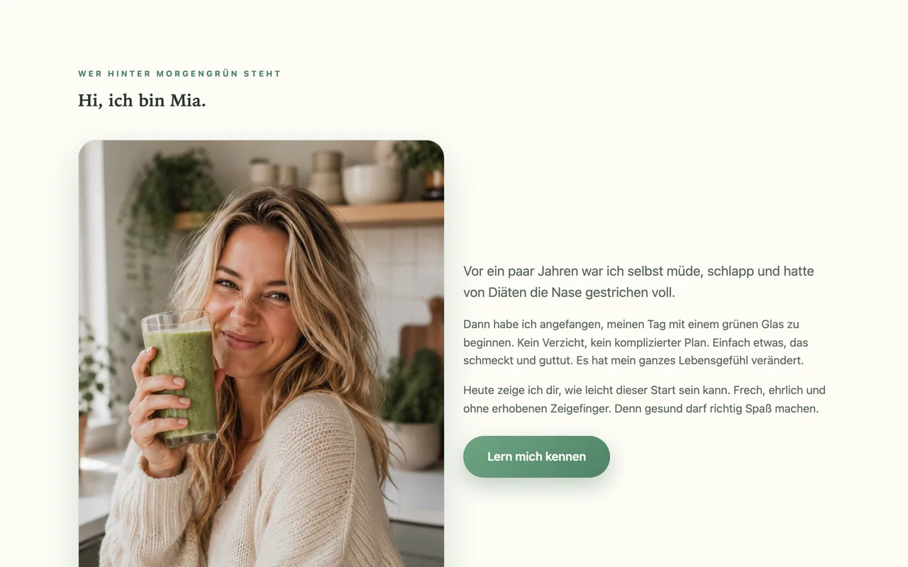 Morgengrün · Grüne Smoothies für einen leichten Start in den Tag